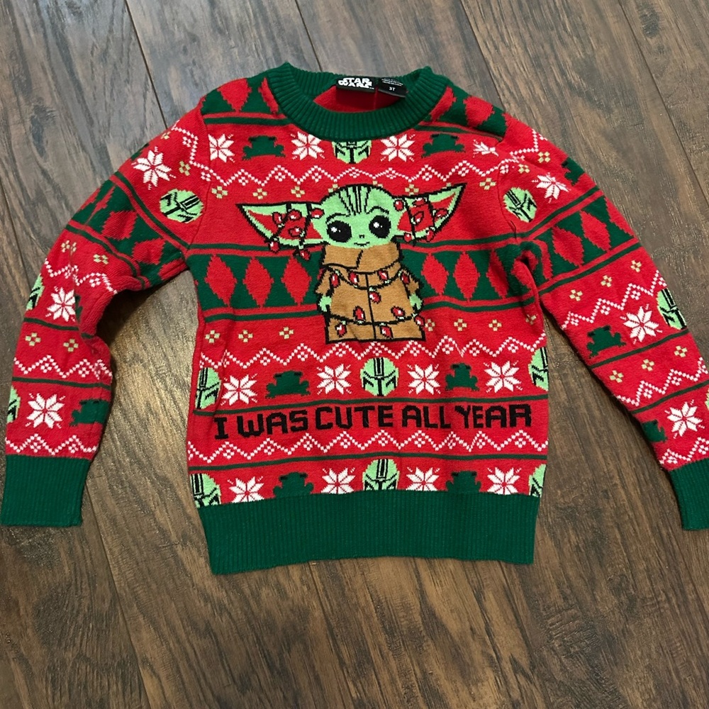 Star Wars Ugly Christmas Sweater with Baby Yoda